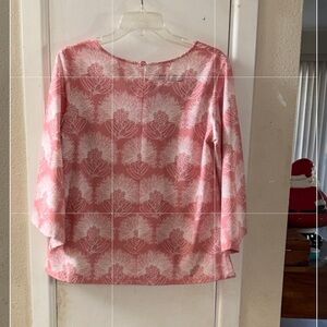 Manaola Pink and White Floral Blouse (2 matching tops)